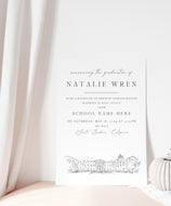 Whittier College Graduation Announcement, California Grad Announcements, College, Tech Graduation Cards (set of 25)