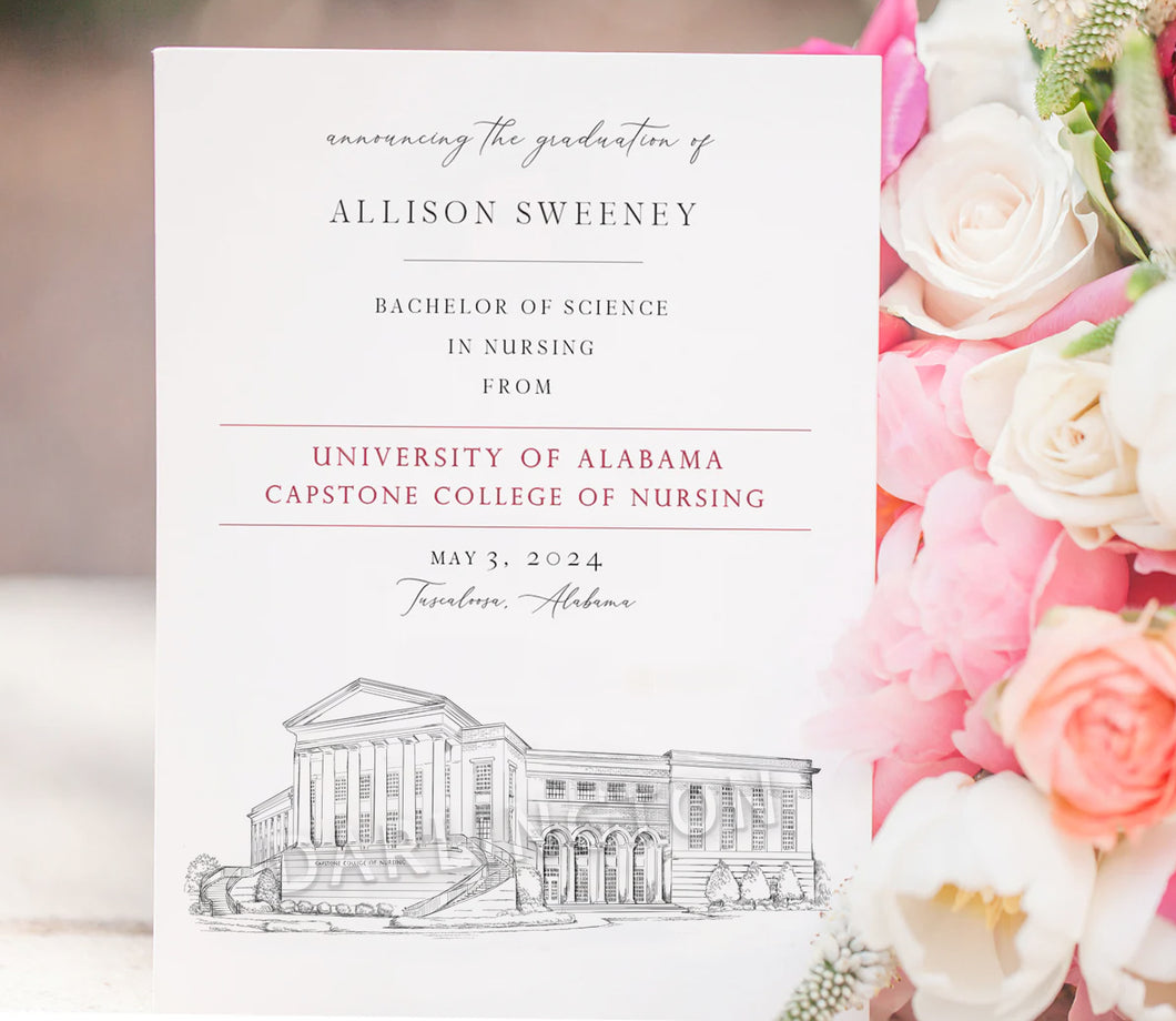 University of Alabama Graduation Announcements – Capstone College of N ...