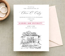 Alabama A&M University Graduation Announcement, Invitations, aamu, College, Graduation Cards (set of 25)