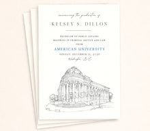 American University Graduation Announcement, College, Grad Announcements, College, Tech Graduation Cards (set of 25)