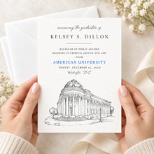 American University Graduation Announcement, College, Grad Announcements, College, Tech Graduation Cards (set of 25)
