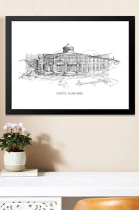 Appalachian State University Campus Art, Signed & Numbered by the Artist, Hand Drawn