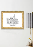 Auburn University Fine Art Print, Signed & Numbered by the Artist, Hand Drawn