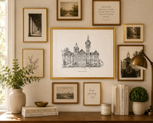 Auburn University Fine Art Print | Hand Drawn Campus Wall Art | Graduation Gift | Christmas Gift | Alumni Gift | Signed & Numbered