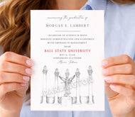 Ball State University Graduation Announcement, Invitation, Invite, Univ, Grad Announcements, College, Graduation Cards