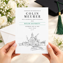 Baylor University Graduation Announcements | Personalized Cards with Campus Artwork – Set of 25