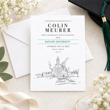 Baylor University Graduation Announcements | Personalized Cards with Campus Artwork – Set of 25