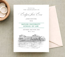 Baylor University School of Law Graduation Announcement, state, Invitation, Invite, Univ, Grad Announcements, Graduation Cards