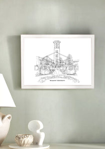 Belmont University Fine Art Print, Signed & Numbered by the Artist, Hand Drawn