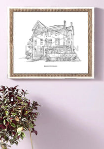 Benedict College Fine Art Print, Signed & Numbered by the Artist, Hand Drawn (Copy)