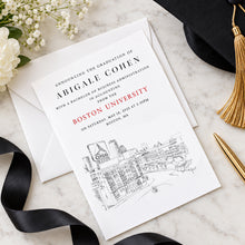 Boston University Graduation Announcement, Grad, Boston, University, State, College, Tech, Graduation Cards (set of 25)