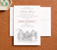 Brown University Graduation Announcement, Grad, State, College, Tech, Graduation Cards (set of 25)