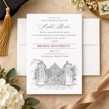 Brown University Graduation Announcement, Grad, State, College, Tech, Graduation Cards (set of 25)