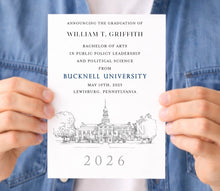 Bucknell University - Philadelphia Graduation Announcement, Invitation, Grad, University, College, Tech, Graduation Cards (set of 25)