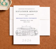 Brigham Young University Graduation Announcement, College, Grad Announcements, byu, College, Tech Graduation Cards