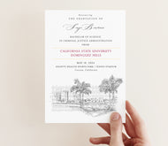 Cal State University Dominguez Hills Graduation Announcement, csudh, Invitation, Announcements, Grads, College, Grad, Cards