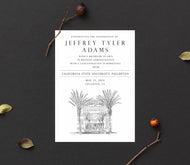 California State Fullerton University Graduation Announcement, cal state, Invitation, Invite, Univ, Grad Announcements, Graduation Cards