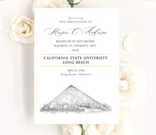 California State Long Beach Graduation Announcement, Cal State, University, College, Tech, Graduation Invitations, Cards, CSLB