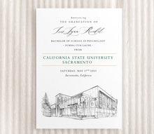California State University Sacramento Graduation Announcement, Cal State Sacramento, Invitation, csus Announcements, csus, College, Grad, Cards