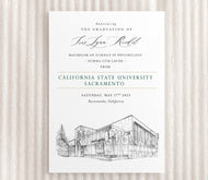 California State University Sacramento Graduation Announcement, Cal State Sacramento, Invitation, csus Announcements, csus, College, Grad, Cards