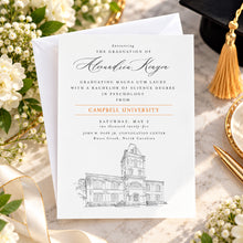 Campbell University Graduation Announcement, North Carolina, Grad, College, Tech, Graduation Cards (set of 25)
