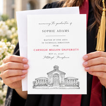Carnegie Mellon University Graduation Announcements | Personalized Campus Art Cards – Set of 25