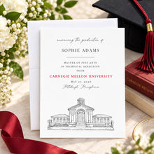Carnegie Mellon University Graduation Announcements | Personalized Campus Art Cards – Set of 25