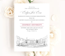 Chapman University Graduation Announcement, Invitation, Invite, Univ, Grad Announcements, Orange, College, Graduation Cards