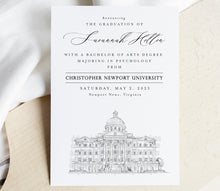 Christopher Newport University Graduation Announcement, Invitation, Invite, Univ, Grad Announcements, College, Tech, Graduation Cards