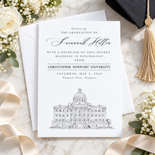 Christopher Newport University Graduation Announcement, Invitation, Invite, Univ, Grad Announcements, College, Tech, Graduation Cards