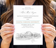 Coastal Carolina University Graduation Announcement, Invitation, Invite, Univ, Grad Announcements, College, Graduation Cards
