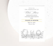 College of Wooster Graduation Announcement, Invitation, Announcements, College, Grad, Cards (set of 25)