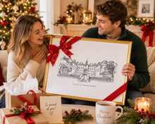 College of William & Mary Fine Art Print | Graduation Gift | Hand Drawn Campus Wall Art | Alumni Gift