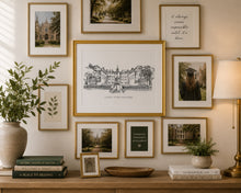 College of William & Mary Fine Art Print | Graduation Gift | Hand Drawn Campus Wall Art | Alumni Gift