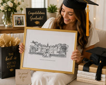 College of William & Mary Fine Art Print | Graduation Gift | Hand Drawn Campus Wall Art | Alumni Gift