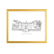 College of William & Mary Fine Art Print | Graduation Gift | Hand Drawn Campus Wall Art | Alumni Gift