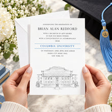 Columbia University Graduation Announcement, ny, nyc, Invitation, Invite, Univ, Grad Announcements, College, Graduation Cards