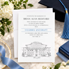 Columbia University Graduation Announcement, ny, nyc, Invitation, Invite, Univ, Grad Announcements, College, Graduation Cards