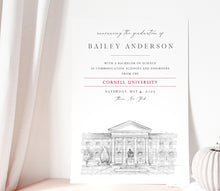 Cornell University Graduation Announcement, Invitation, Invite, Univ, Grad Announcements, College