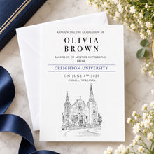 Creighton University Graduation Announcement, Grad, Nebraska, University, College, Tech, Graduation Cards (set of 25)