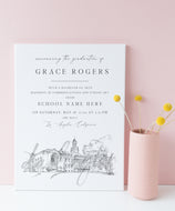 Spring Arbor University Graduation Announcement, arbor, Invitation, Invite, Univ, Grad Announcements, College