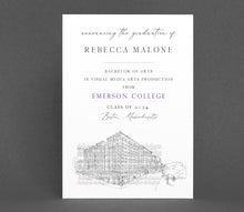 Emerson College Graduation Announcement, Boston, Invitation, Announcements, University, Grad, Grads
