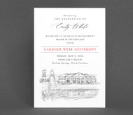 Gardner-Webb University Graduation Announcement, Invitation, Announcements, College, Grad, Cards