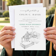 George Mason University Graduation Announcement, Grad, Virginia University, State, College, Tech, Graduation Cards (set of 25)