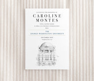 The George Washington University Graduation Announcement, Invitation, GW, Invite, Univ, Grad Announcements, College