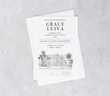 Grand Canyon University Graduation Announcement, gcu, Invitation, Invite, Univ, Grad Announcements, College