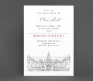 Harvard University Graduation Announcement, Invitation, Announcements, College, Grad, Grads