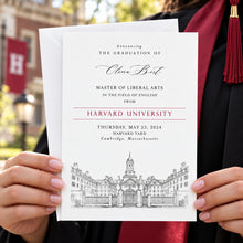Harvard University Graduation Announcement, Invitation, Announcements, College, Grad, Grads