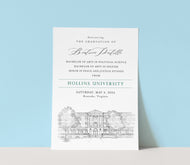 Hollins University Graduation Announcement, Invitation, Announcements, Grads, College, Grad, Cards