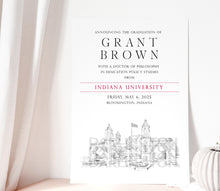 Indiana University Graduation Announcement, University, College, Tech, Grad Invitations, Cards (set of 25)